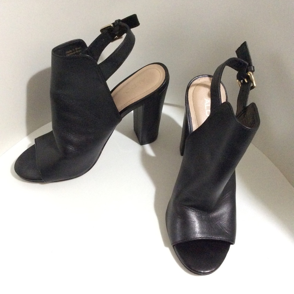 Aldo leather heeled sandals made in Brazil 🇧🇷 - Picture 3 of 10